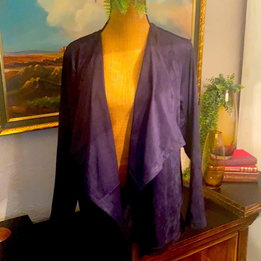 Faux suede jacket